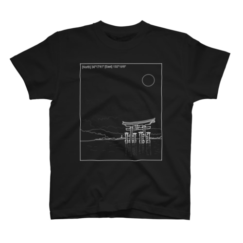 宮島　MIYAJIMA T 白インク Regular Fit T-Shirt