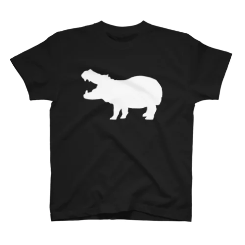 カバ_WHITE スタンダードTシャツ