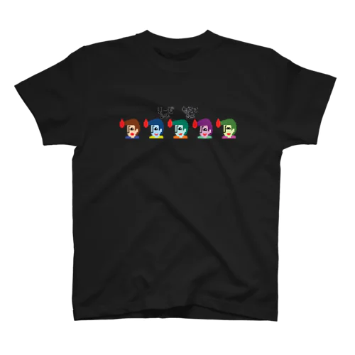 リーゼント燃えてるよ　ドット絵ver. Regular Fit T-Shirt