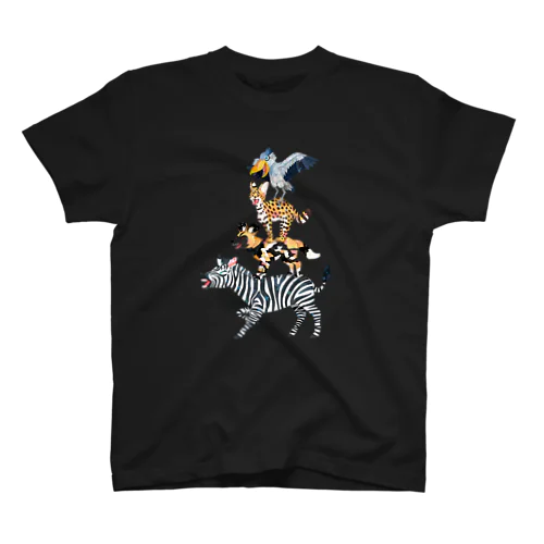 アフリカの音楽隊 濃色 スタンダードTシャツ