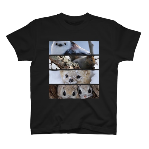 【エゾシリーズ】笑顔つながる北海道の動物 Regular Fit T-Shirt