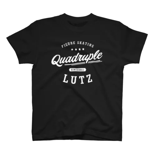 Quadruple Lutz_wh スタンダードTシャツ