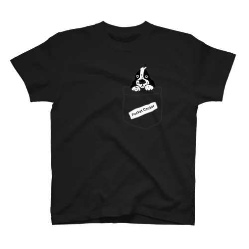 ポケコカ【モヒつき白黒】 スタンダードTシャツ