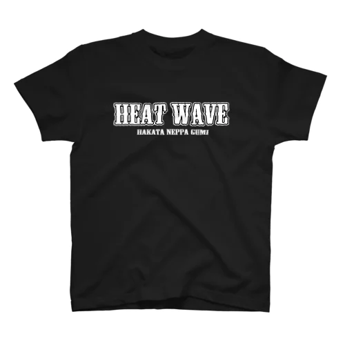 "HEAT WAVE" TEE_Black Regular Fit T-Shirt