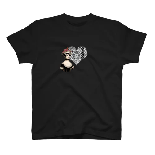 Keep Calm and Goth On♱マリー・アントワネット『Masquerade』♱黒ロリ ゴスロリ ゴシック  スタンダードTシャツ