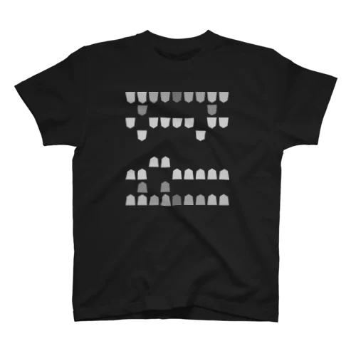 モノトーン駒(グラデーション・四間飛車) Regular Fit T-Shirt