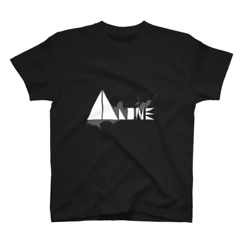 〖白〗「ALONE LOGO ＋ しぶき Tシャツ」 スタンダードTシャツ