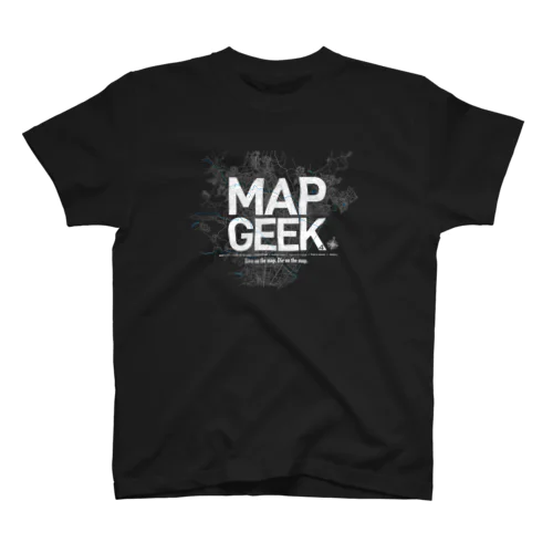 地図マニア（MAP GEEK）Tシャツ・白地図 Regular Fit T-Shirt