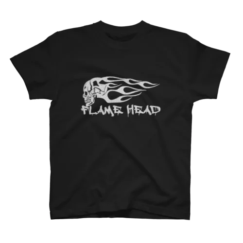 FLAME HEAD WHT Regular Fit T-Shirt