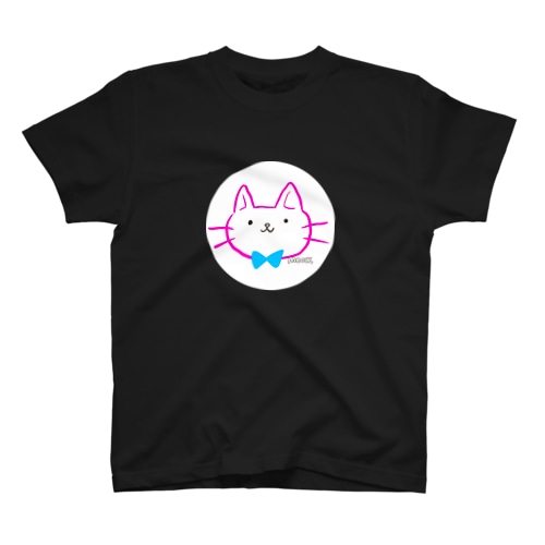 meow.ロゴ (濃い色ver.) Regular Fit T-Shirt