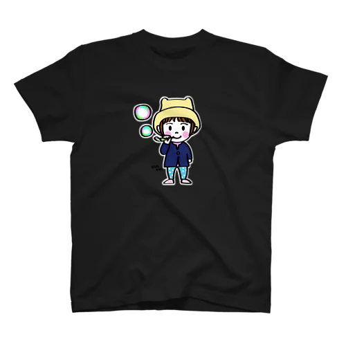 シャボン玉nanaちゃん（白ふち） スタンダードTシャツ