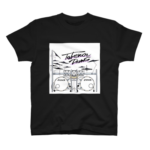 TAKERUNDrums Square Regular Fit T-Shirt
