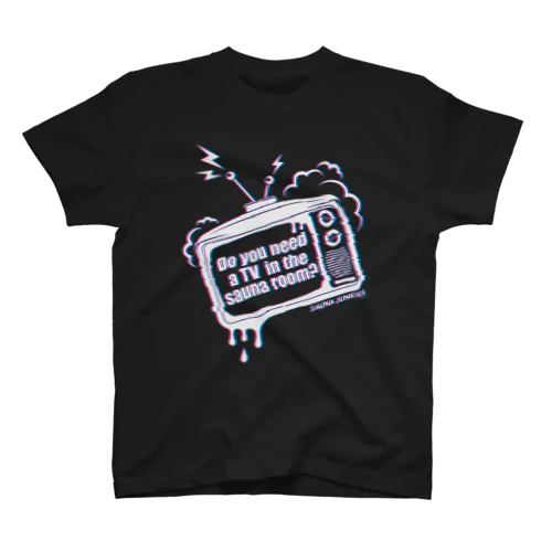 サウナテレビ(トランスカラー/黒) スタンダードTシャツ