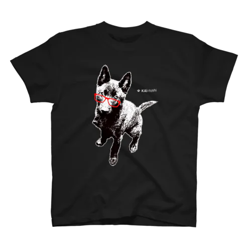 甲斐犬Tシャツ（濃色用） Regular Fit T-Shirt