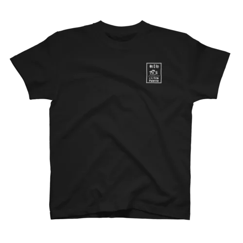 ワンポイント黒Tシャツ 티셔츠