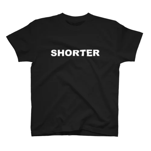 ショートする人。SHORTER #4 ブラック スタンダードTシャツ