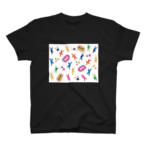 【白背景】ランダムPOP功夫ガール  Regular Fit T-Shirt