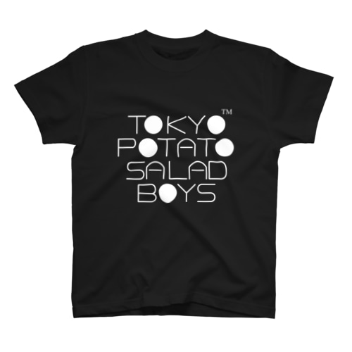 東京ポテトサラダボーイズ公式ネオクラシック(白)ロゴ Regular Fit T-Shirt