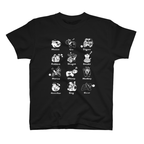 The Zodiac of Fukushima(白抜き) Regular Fit T-Shirt
