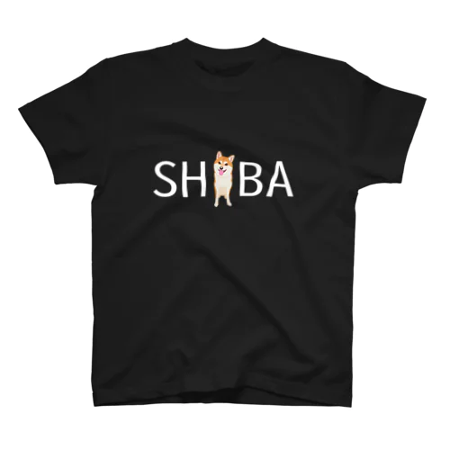 赤SHIBA（黒） Regular Fit T-Shirt