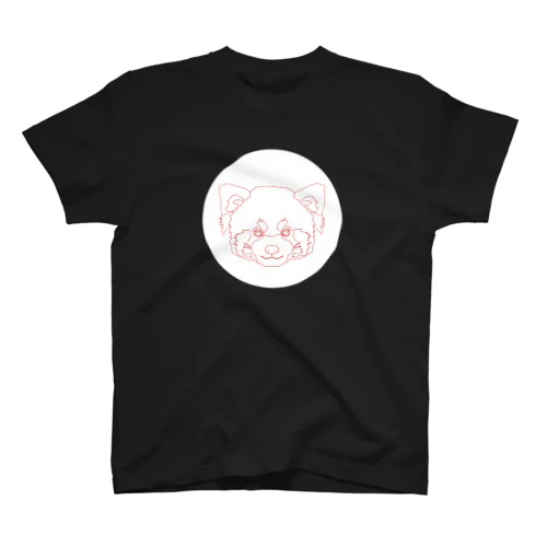 レッサーパンダ(破線) スタンダードTシャツ