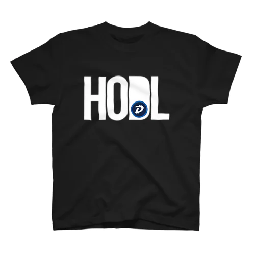 HODL DGB whitefont Regular Fit T-Shirt