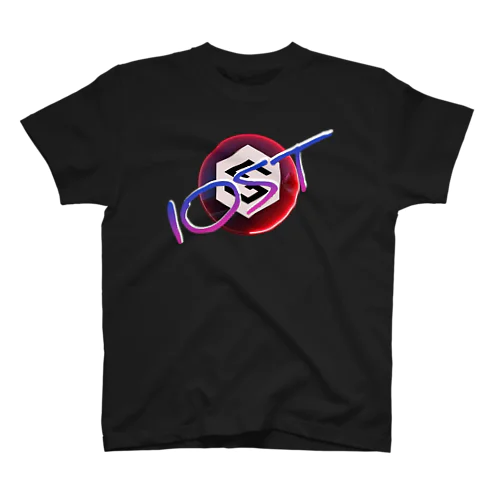 IOST【ホッパーデザイン】グラデーション（紫） スタンダードTシャツ