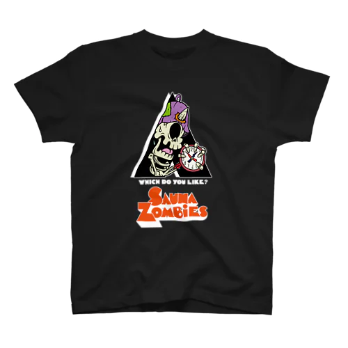SAUNA ZOMBIES -which do you like? SIDE:12Minutes World - スタンダードTシャツ