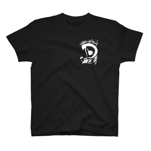 GenkouG black Regular Fit T-Shirt