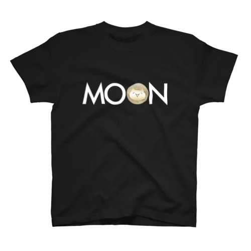 MOON MONA whitefont Regular Fit T-Shirt