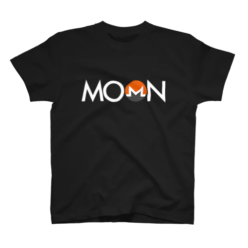 MOON XMR whitefont Regular Fit T-Shirt