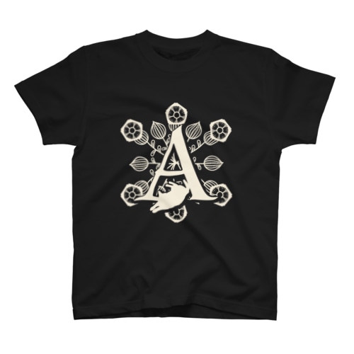 レトロネコ　イニシャルTシャツ A Regular Fit T-Shirt