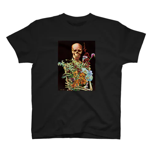 骸骨と花 Regular Fit T-Shirt