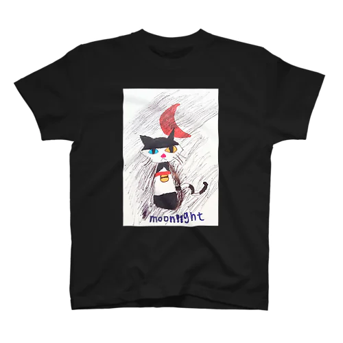 moon cat Regular Fit T-Shirt