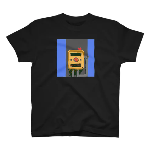 歩行者用信号機押しボタン【ドット絵カニさん】 スタンダードTシャツ