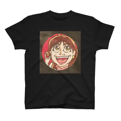 画廊にしやん　アイコン黒 スタンダードTシャツ