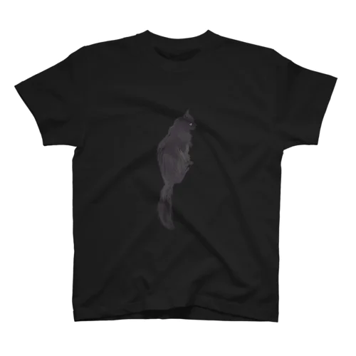 黒猫 Regular Fit T-Shirt