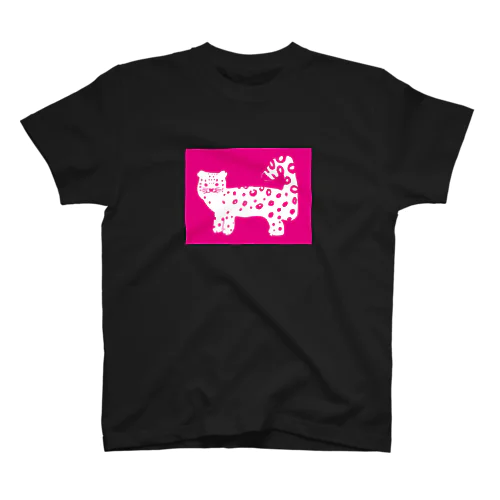 ユキヒョウのゆきちゃん（ピンク） スタンダードTシャツ