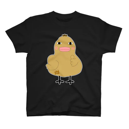 ぴーなっ鳥・白縁取りあり。 スタンダードTシャツ