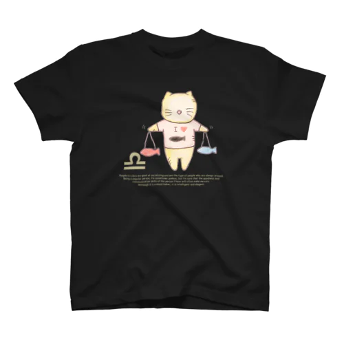 12星座猫 天秤座♎ スタンダードTシャツ