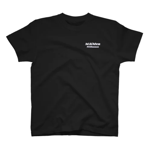 MAimenMAdonnas　背面Tシャツ×ブラック Regular Fit T-Shirt