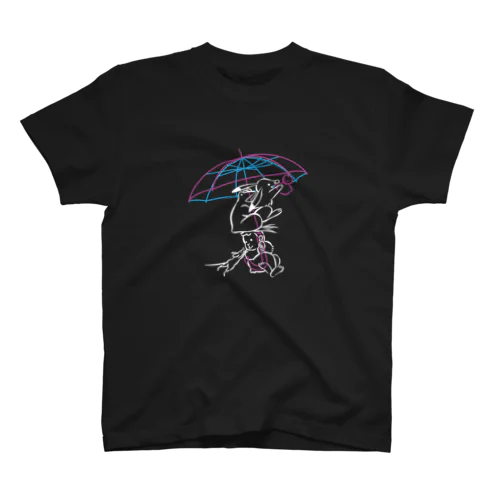 鳥獣戯画(ポップ/雨傘) スタンダードTシャツ