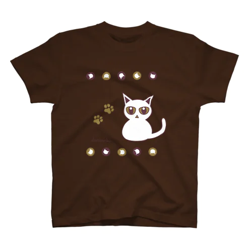 レトロ調〈しろねこ〉  スタンダードTシャツ