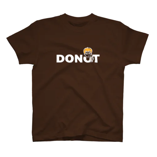 『DONOT☞DONUT』黒・その他　マッシュな男の子の日常 スタンダードTシャツ