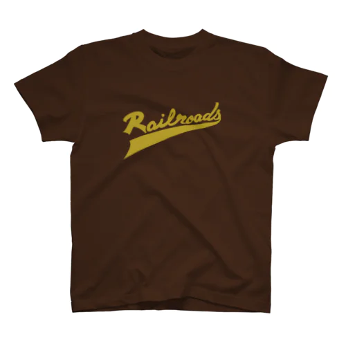 Railroadsロゴタイプ　きいろ スタンダードTシャツ