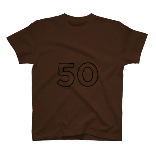 50歳のふしめ (Black) Regular Fit T-Shirt