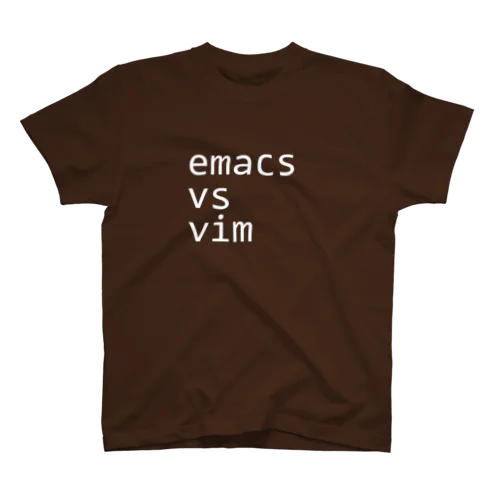 emacs vs vim スタンダードTシャツ