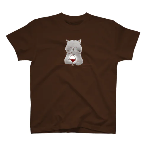 猫のワインちゃん Regular Fit T-Shirt