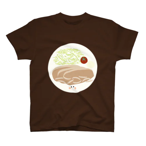 豚の生姜焼きちゃん スタンダードTシャツ