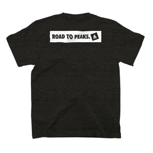 road to peaks box logo [WHITE] Regular Fit T-Shirt